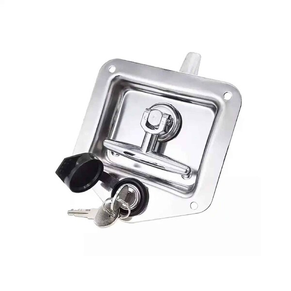 4Pcs T Handle Locks Tool Box With 8 Keys Stainless Steel Trailer Camper Truck