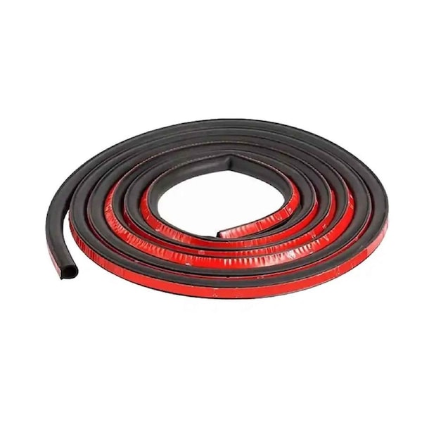D Shape 5M Universal Car Door Rubber Seal Trim Strip Weatherstrip Edge Cover