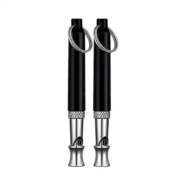 2Pcs Dog Whistle Training Ultra Sonic Silent Adjustable Pitch Puppy Pet