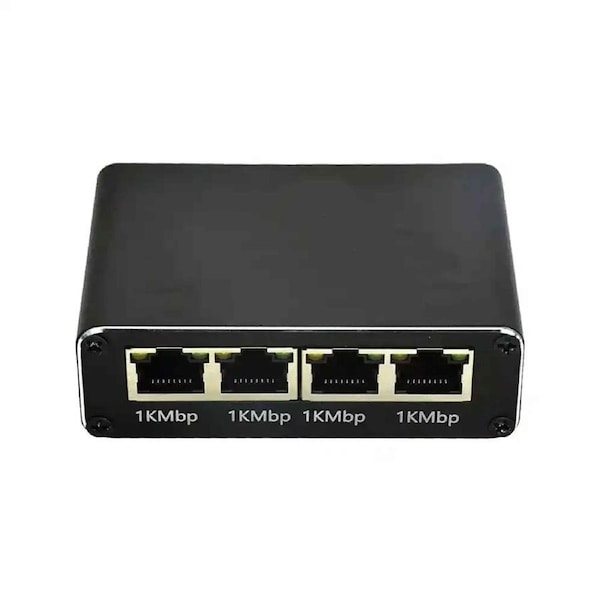 1000Mbps RJ45 Gigabit Ethernet Splitter LAN Network Internet 1 to 4 Out Adapter