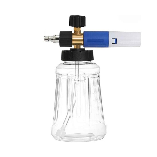1L 1/4 Quick Release Snow Foam Lance Pressure Washer Gun Soap Cannon Bottle