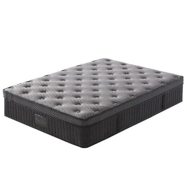 KINGSTON SLUMBER Premium Luxury Firm Double Mattress, Firm, Natural Latex Layer, Euro Top, 7-Zone Pocket Spring