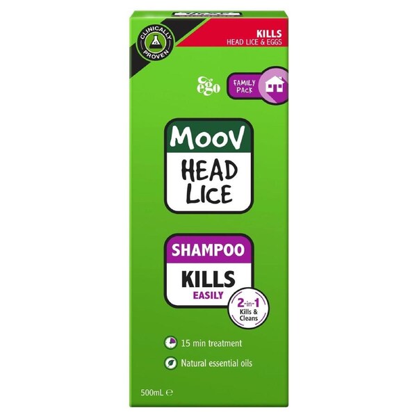 Ego Moov Head Lice Shampoo 500ml - Lice/Nits