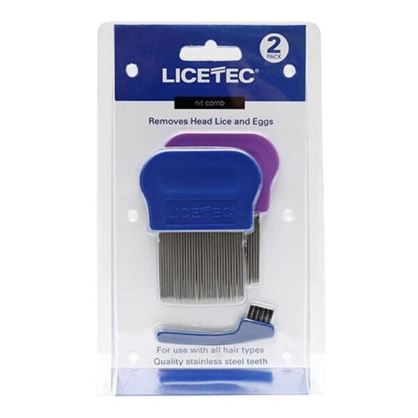 Licetec Metal Nit Comb 2 Pack
