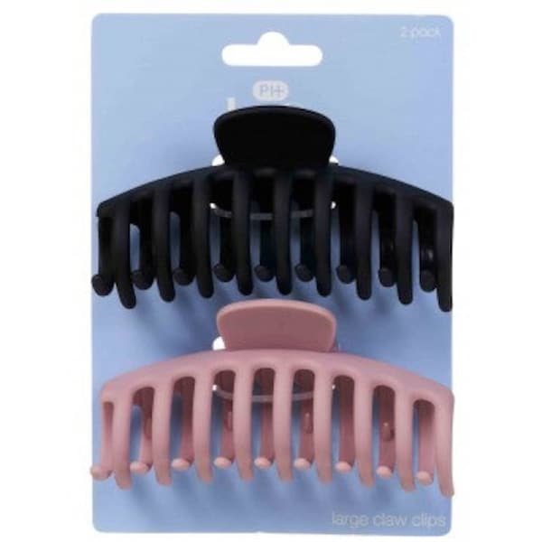 PHarmacy Health LARGE CLAW CLIPS MATTE 2PK