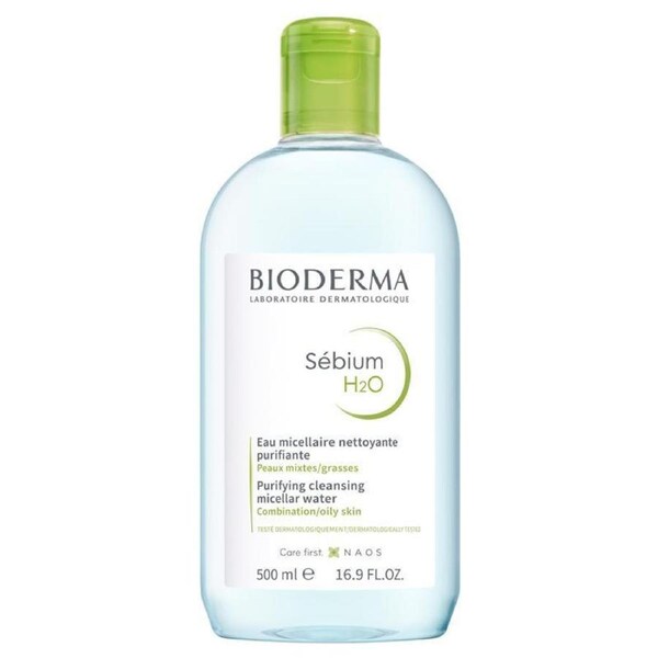 Bioderma Sebium H2O Purifying Micellar Water Cleanser for Oily Skin 500ml
