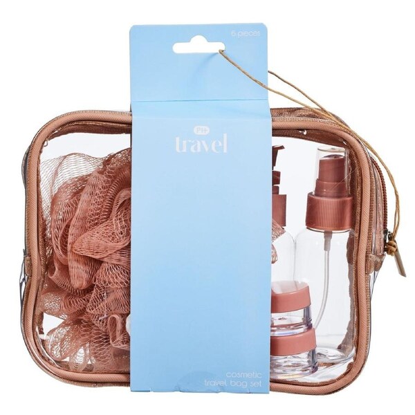 Pharmacy Health Cosmetic Travel Bag Set 6pce