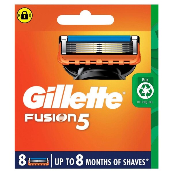 Gillette Fusion5 Razor Blades 8 Cartridges Refills