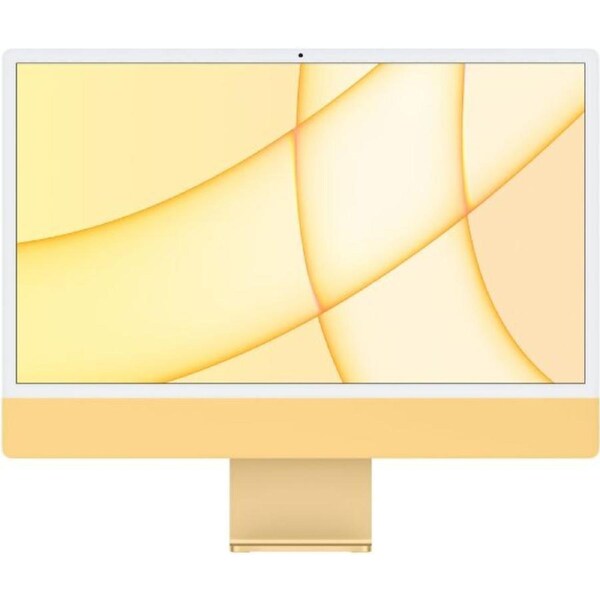 Apple iMac 2021 M1 (Four ports) 24" - Apple M1 chip 8-core CPU - 256GB - Yellow - 8GB RAM - 24 Inch - Refurbished (Excellent Condition)