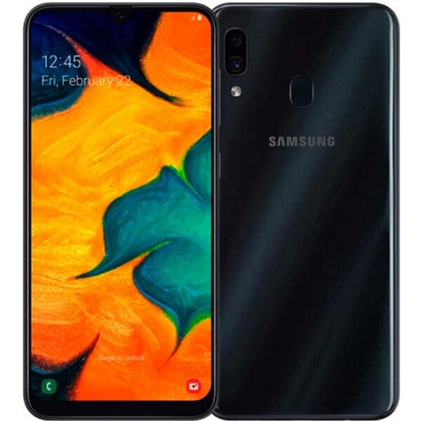 Samsung Galaxy A30 - 32GB - Black - Single Sim - 3GB RAM - Refurbished (Good Condition)