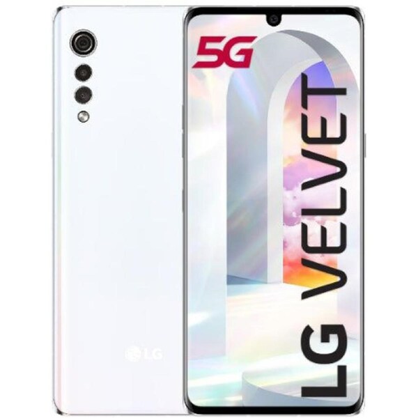 LG Velvet (5G) - 128GB - Aurora White - 6GB RAM - Refurbished (Excellent Condition)