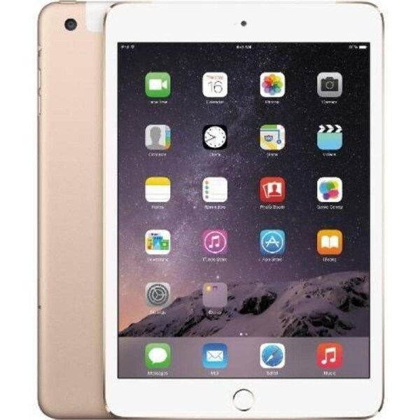 Apple iPad Mini 3 (2014) - 128GB - Gold - Cellular + WiFi - 7.9 Inch - Refurbished (Good Condition)