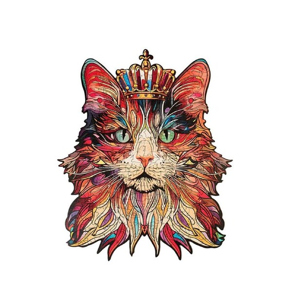 Rowood Puzzle Paradise Cat King Wooden Jigsaw Puzzle Model Kit