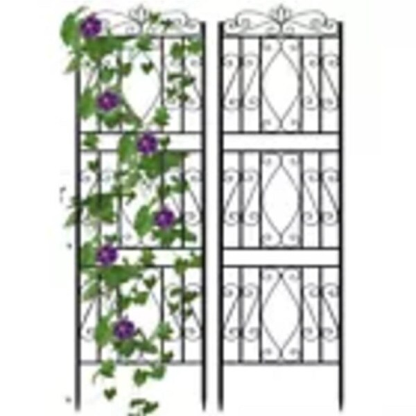 P&P 2Solid Thicken Metal Garden Trellis for Climbing Plants Roses Vines Pots Lattice