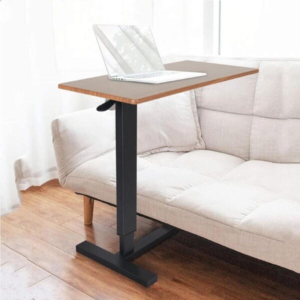 P&P Big Enough Medical Overbed Bedside Table Laptop Desk Adjustable Height w/ Wheels
