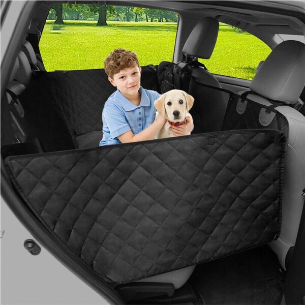 P&P Large Dog Seat Cover Travel Car Bed Practical Car Backseat Cover with Side Flaps
