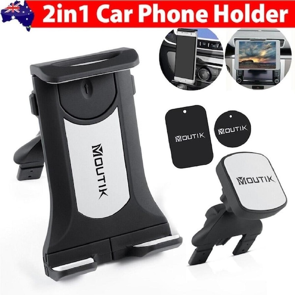 P&P 2 IN 1 CD Slot Car Mount Holder Magnetic/ Clamp for iPad Tablet Cell Phone GPS