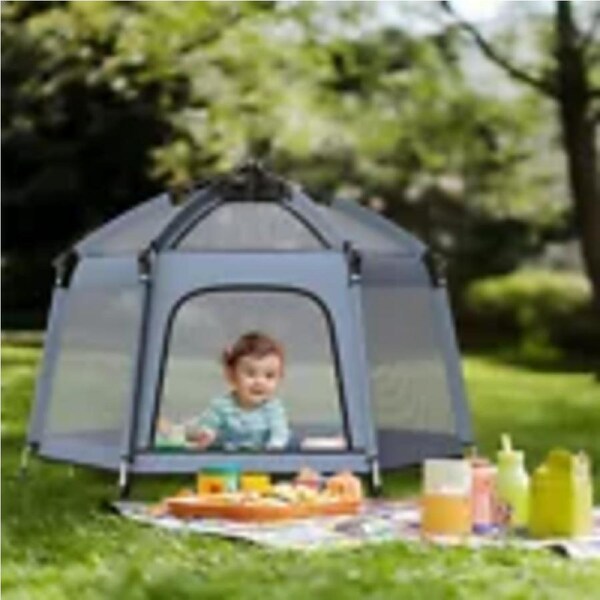 P&P POP 'N GO Baby Playpen Indoor & Outdoor Tent for Babies Toddlers with UV Canopy