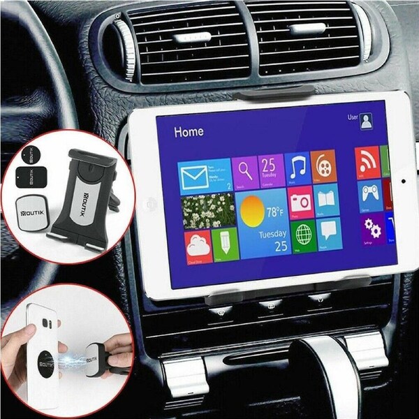 P&P 360 Car Mount Tablets Cell Phone Holder Cradle CD Slot Stand Bracket For Samsung