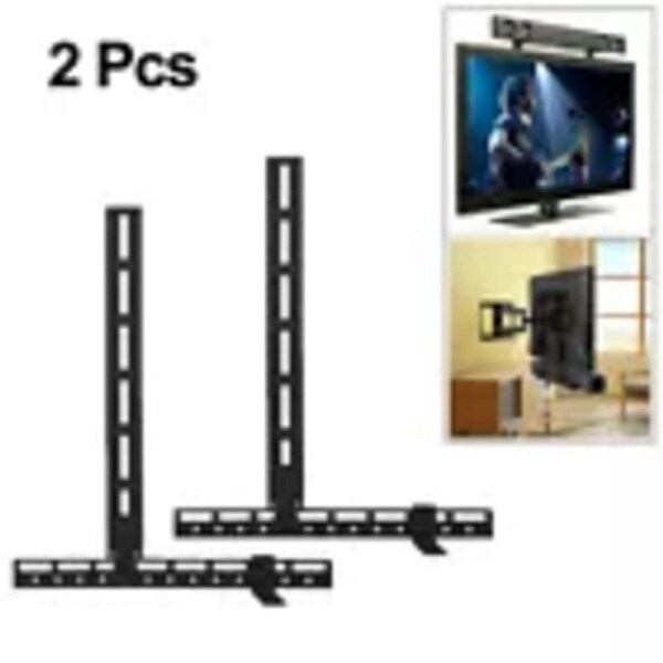P&P 2pcs Heavy Duty Soundbar Mount Bracket Strong for Above or Under TVs Space Saver