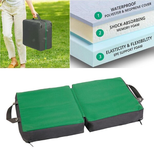 P&P XXL Thick Supportive Knee Pads for Old Man Garden Kneeling Cushion Pads Foldable