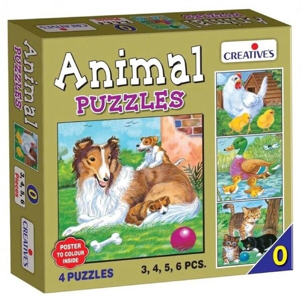 Creative's Early Learning Animal Puzzle Set Fun & Educational Toy for Toddlers and Kids