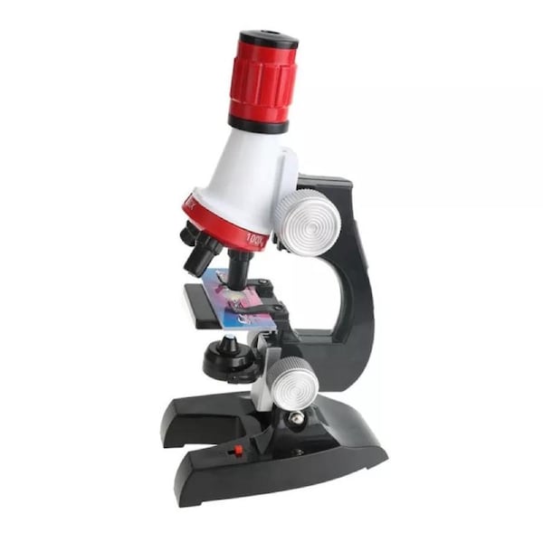 Kids Microscope Science Kit 100X, 400X, and 1200X Magnification Educational Lab Toy