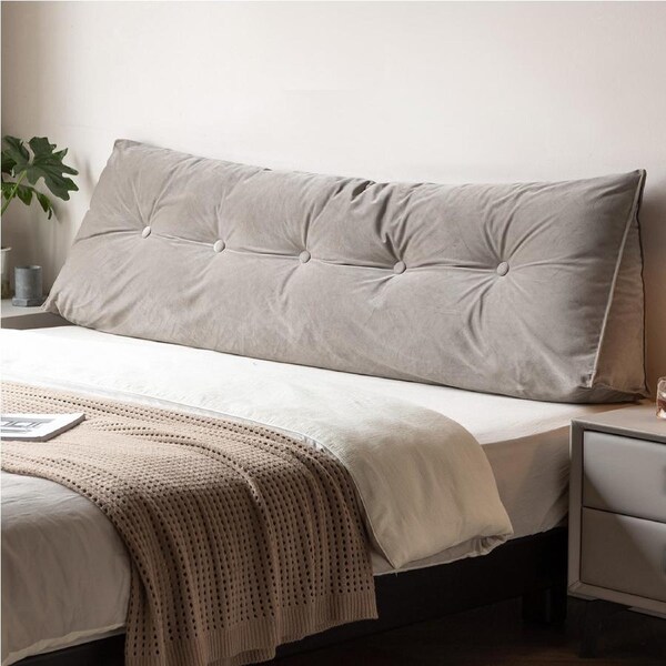 Triangular Headboard Pillow/Reading Pillow/Large Bolster Positioning Support Wedge Pillow for Daybed