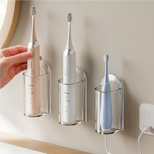 3 Pack Electric Toothbrush Holders Stand Rack Wall-Mounted Toothbrush Holder