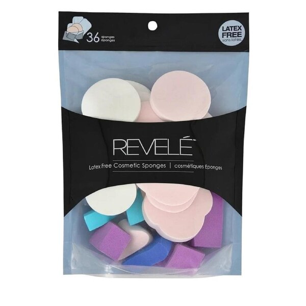 Revele Latex-Free Cosmetic Sponges - Assorted 36 Pack