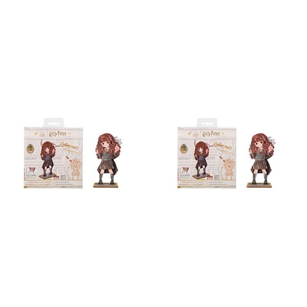 2PK Ugears Wooden Coloring Model 3D Puzzle Toy 7.4x13.8cm Hermione Granger 6y+