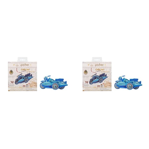 2PK Ugears Wooden Coloring Model 3D Puzzle Hagrid’s Flying Motorbike 6y+