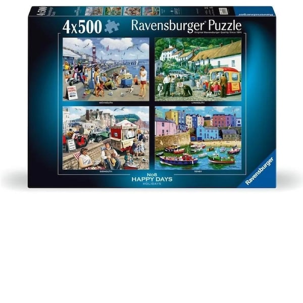 Ravensburger Puzzle 4x500pc - Happy Days No.8 Holidays