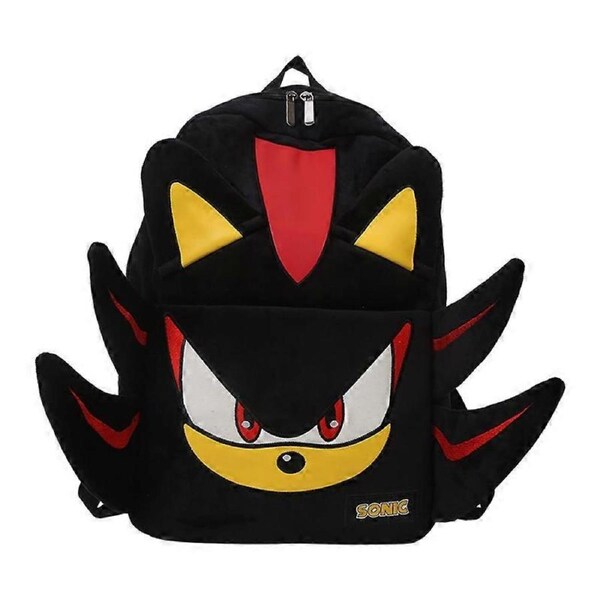 Sonic Backpack Shadow The Hedgehog 3D Plush Backpack Children's Student Bag