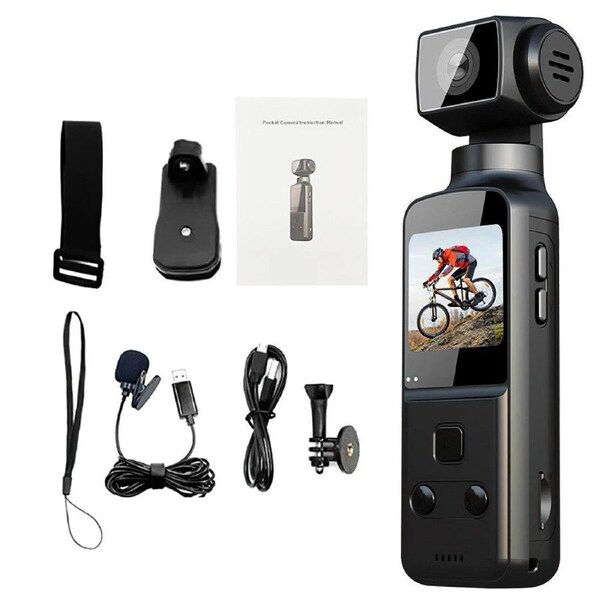 Handheld Action Camera 4K 270° Rotatable WIFI Pocket Camera