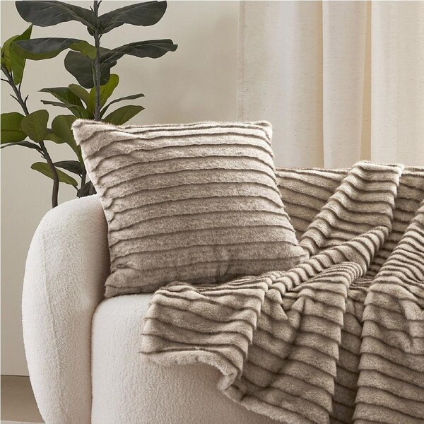 Dreamaker Nara Faux Mink Cushion - 50x50cm