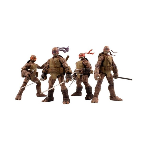 4pc Teenage Mutant Ninja Turtles Comics Zombie 5" BST AXN Figure