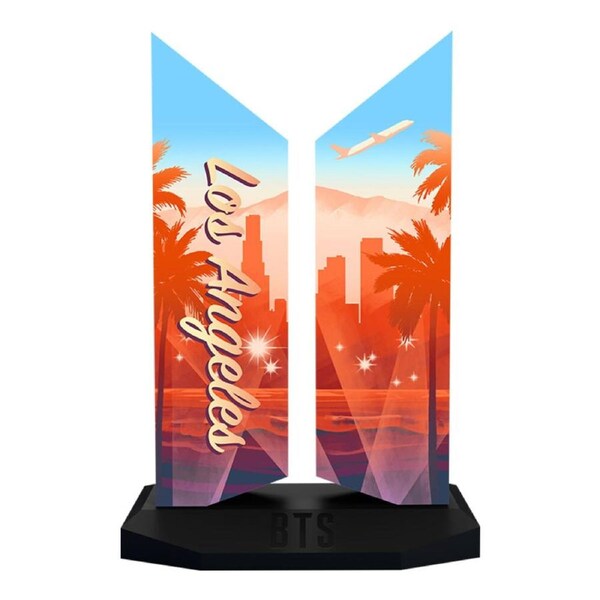 BTS Los Angeles Edition Logo Replica Figure 7x4.5in