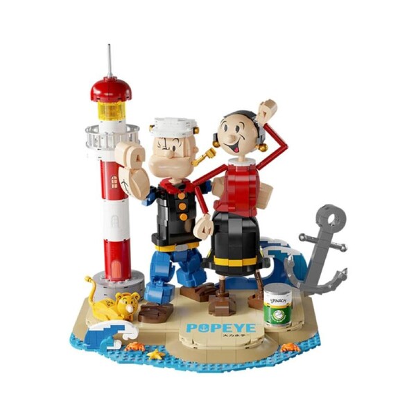 1209pc Popeye Popeye w/ Olive Buildable Action Figure 35.6cm Set 6y+