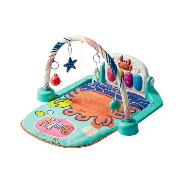 Babycare Play Gym - Infant Baby Playmat - Musical Keyboard Sensory Play Mat Washable