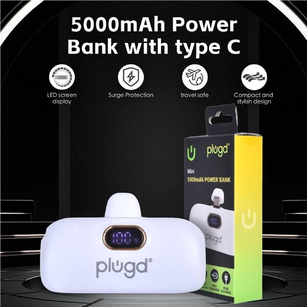 5000mAh 18.5W Mini USB-C Fast Charge Power Bank