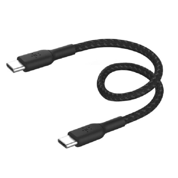 Belkin BoostCharge Braided USB-C to USB-C Cable 0.15M- Black