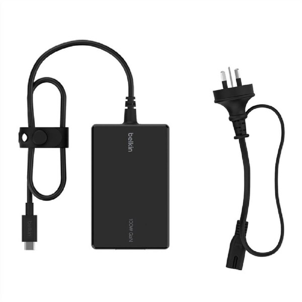 Belkin Connect USB-C Core 100W Laptop Charger- Black