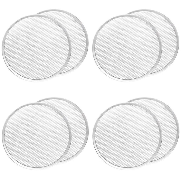 8X Pizza Screen, Pizza Pan,Pizza Pan for Oven, Pizza Tray, 12 Inch Seamless-Rim Aluminum Non Stick