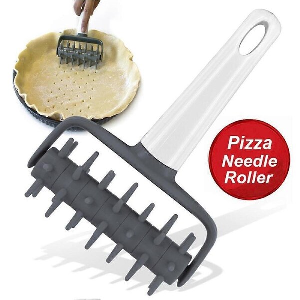 Plastic Bread Needle Pizza Roller Cookies Biscuit Dough Puncher Kitchen Tool KAESI