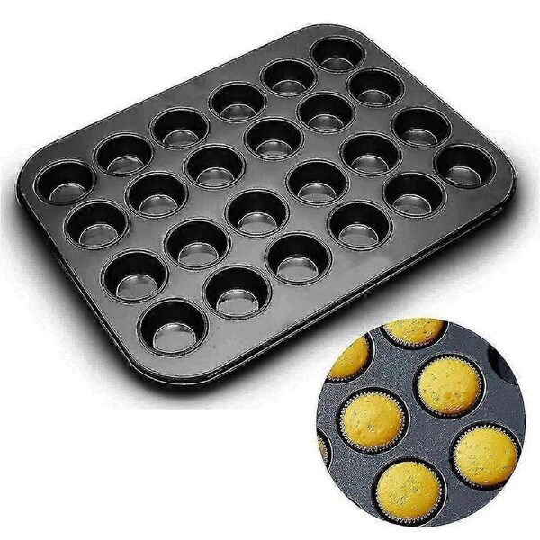 24 Cups Muffin Pan, Bakeware Non-stick Cupcake Baking Pan Heavy Duty
