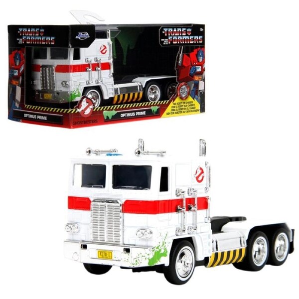 Transformers Optimus Prime X Ghostbusters Ecto-1 Mash-Up 1:32 Scale Diecast Vehicle