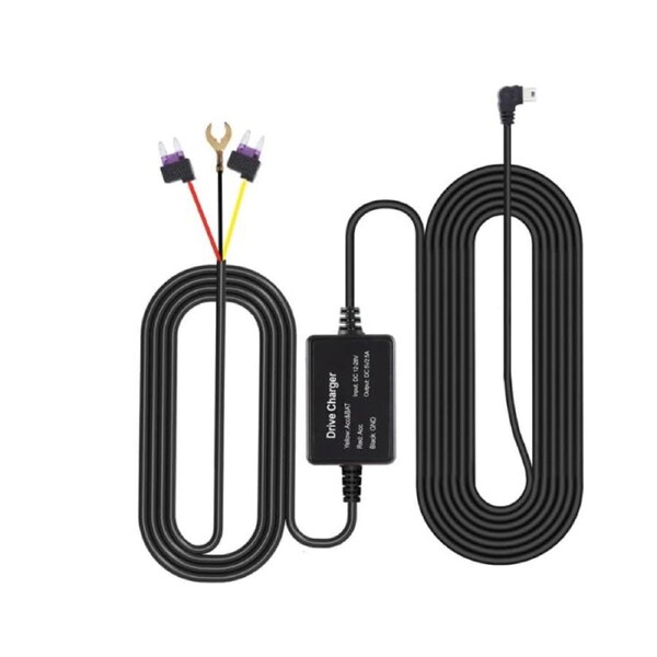 Three-Core Extension Cord Step-Down Cable: Ideal Car Power Supply Solution for Dashcams and 24-Hour Parking Monitoring