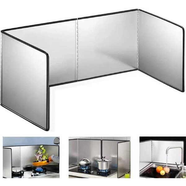 Oil Anti Splatter Shield Washable Cooking Frying Splash Guard Kitchen Screen