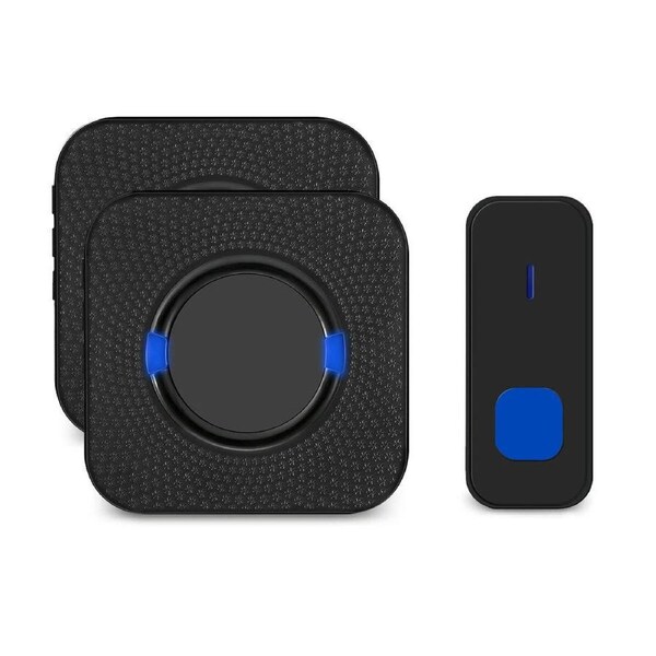 300M Long Range Waterproof Wireless Doorbell 2 Plugin Receivers Door Bell Chime